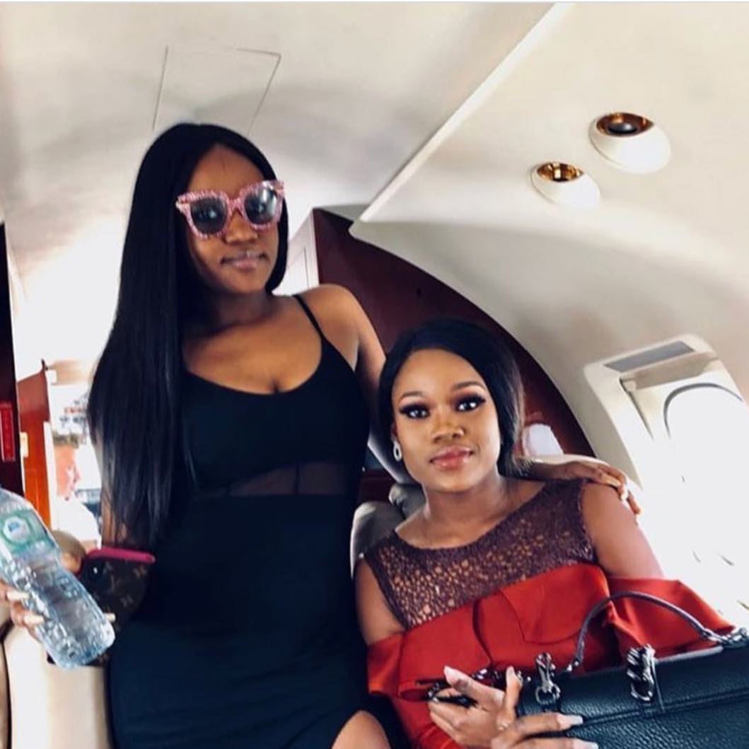 Cee-C Flies Back To Lagos With Davido And Chioma In A Private Jet