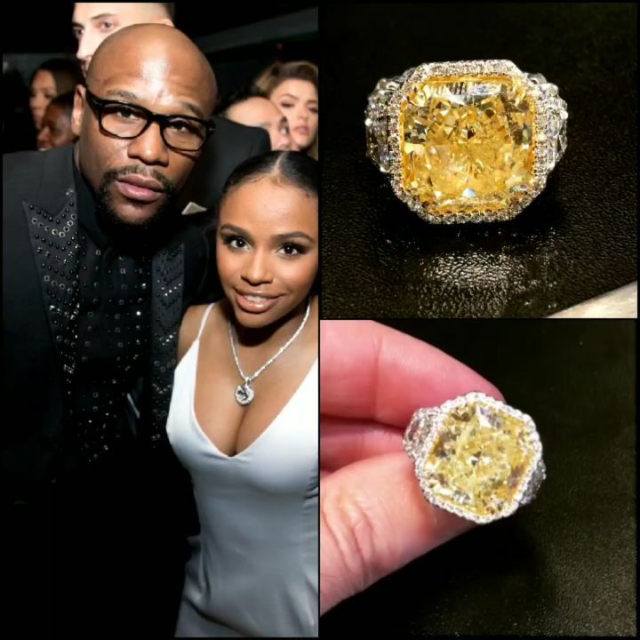 $5million 30-carat Diamond Ring Floyd Mayweather Gifted His Daughter (2)