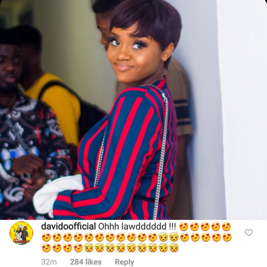 Davido Had This Priceless Reaction After Seeing Chioma's New Photo (2)