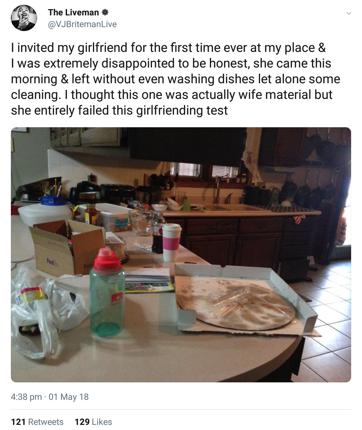 Disappointed Man Exposes His Girlfriend After She Left His Home Without Washing The Dishes (2)