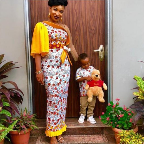 Tonto Dikeh And Son Are Twinning (3)