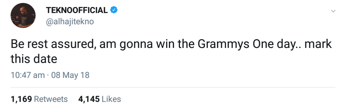 Am Gonna Win The Grammy’s One Day (2)