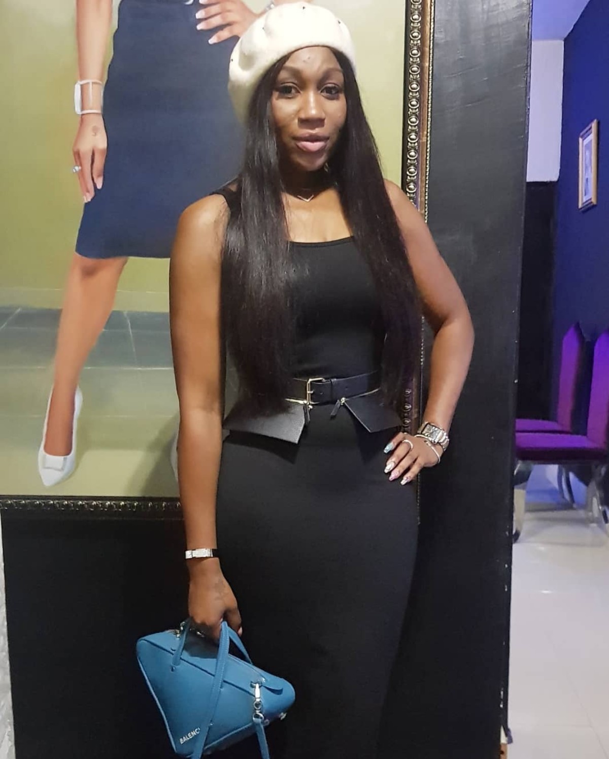 Ebube Nwagbo Shows Off N745K Balenciaga Triangle Shaped Bag (3)