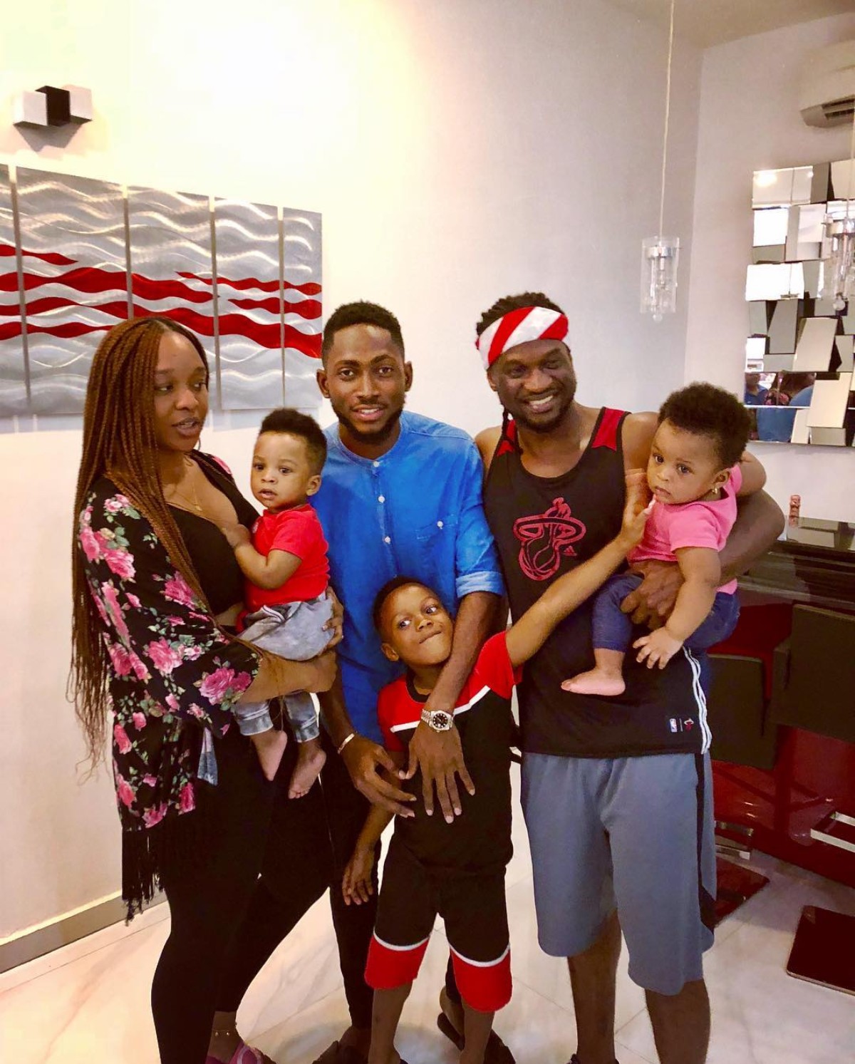 Miracle Visits Paul Okoye And His Beautiful Family (2)