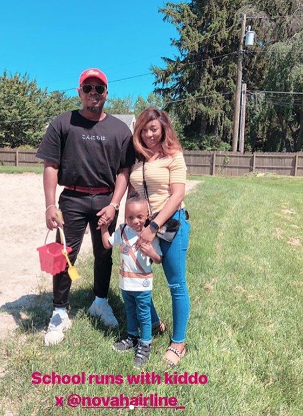 Olamide Steps Out With His Fiancee And Son (2)