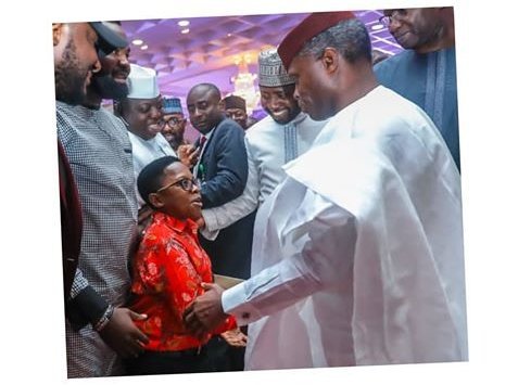 Chinedu Ikedieze Meeting With Yemi Osinbajo (2)