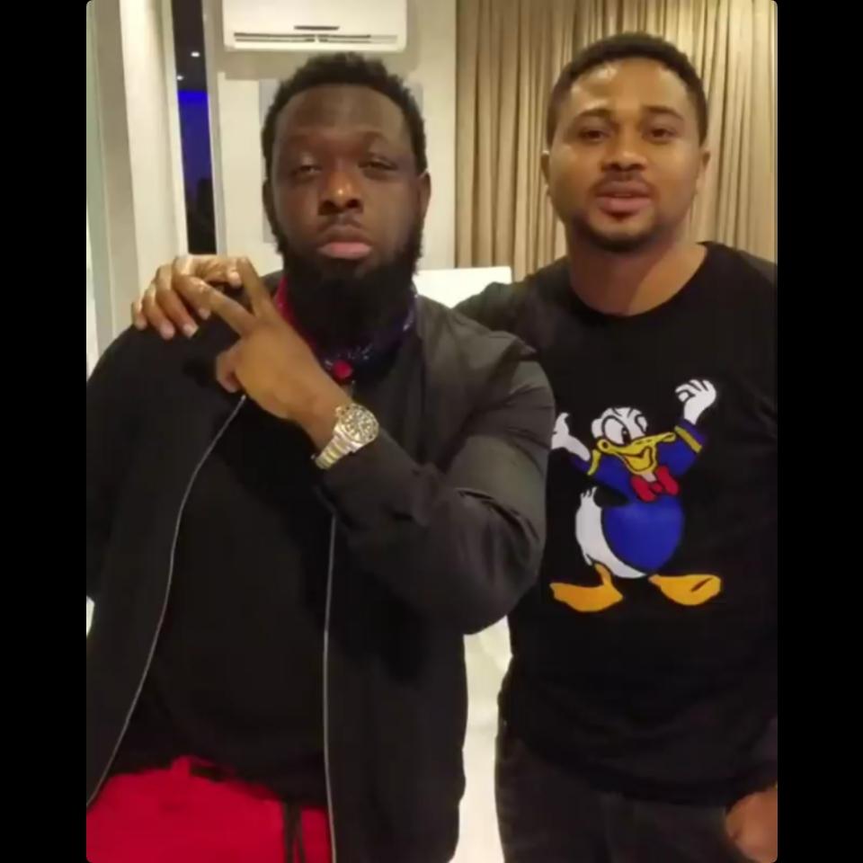 Mike Godson Chilling With Timaya At His Residence