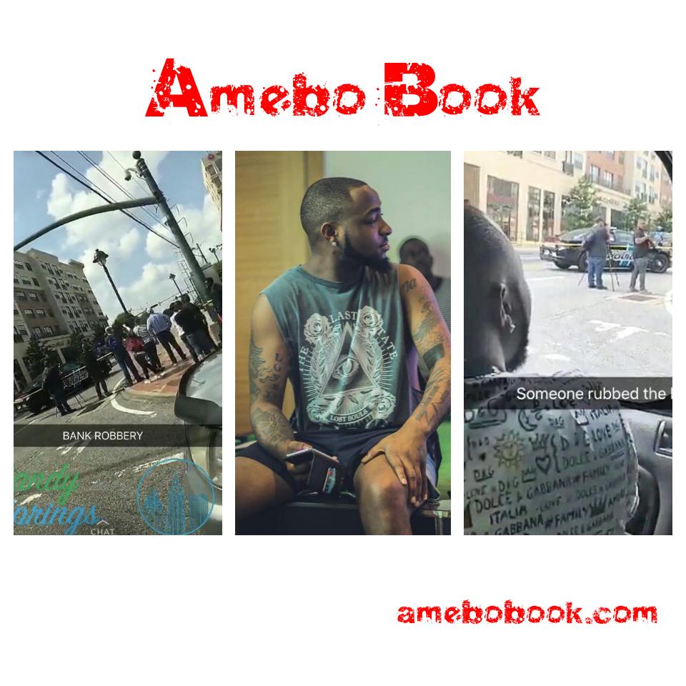 Davido Was Spotted At The Scene Of A Bank Robbery In The US