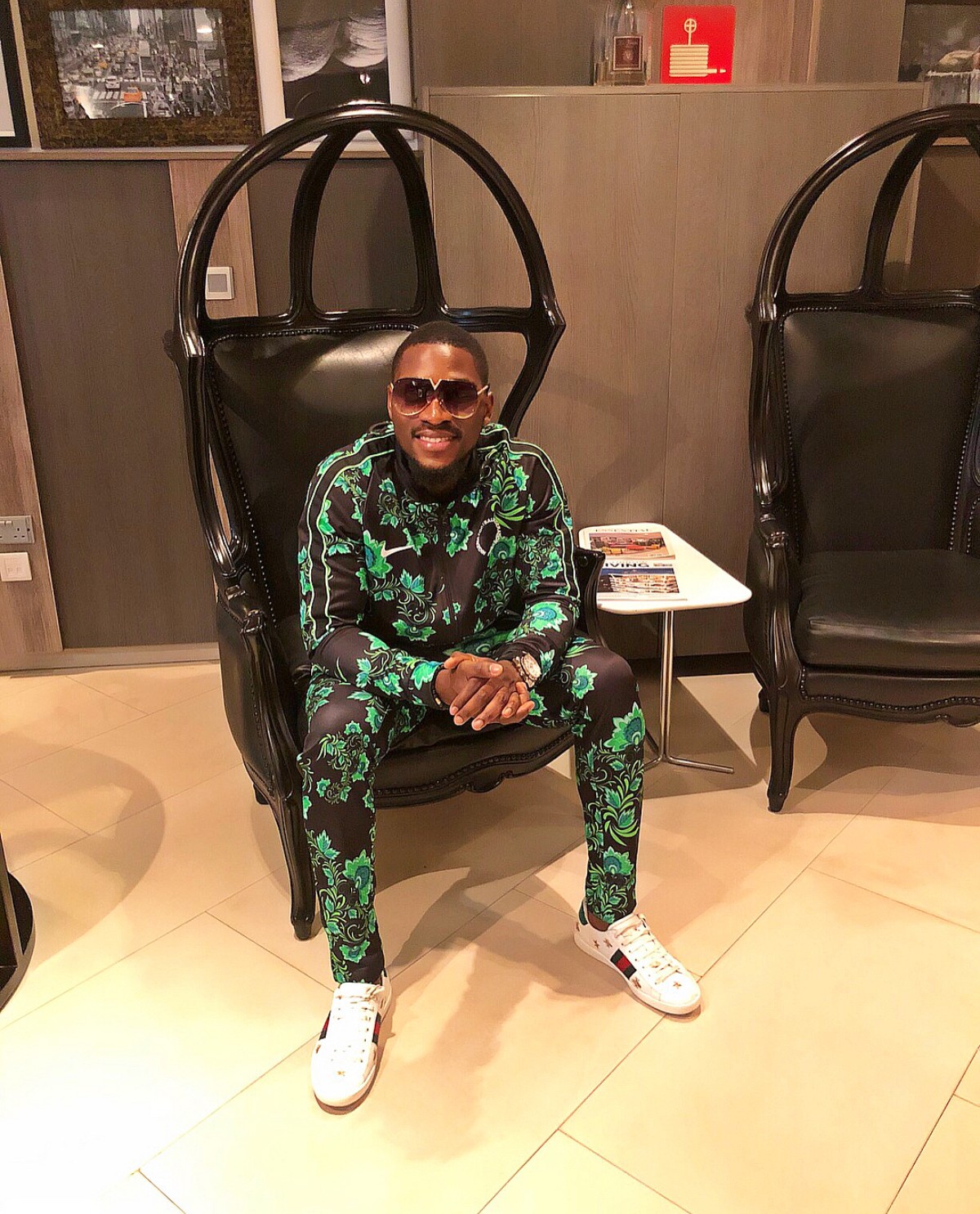 Tobi Bakre Rocking The N70k Nigerian World Cup Tracksuit