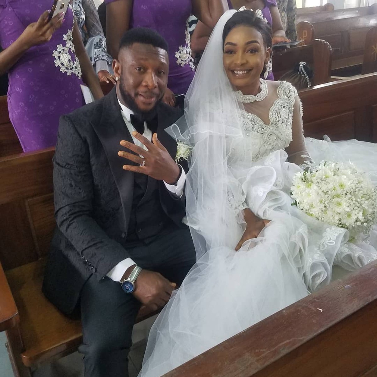 Tchidi Chikere And Nuella Njubigbo Wed In Church (6)