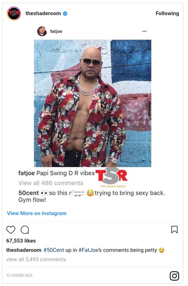 50 Cent Takes To Fat Joe's Comment Section To Throw Shade (2)