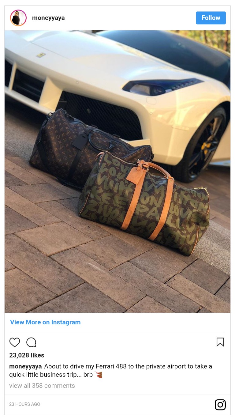 Iyanna Mayweather Shows Off Her Expensive Ferrari 488 (3)