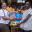 Moesha Boduong Aids TEBU/MA BASIC SCHOOL With Learning Materials