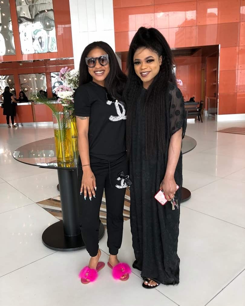 Tonto Dikeh And Bobrisky Step Out In Black Coordinating Ensembles (5)