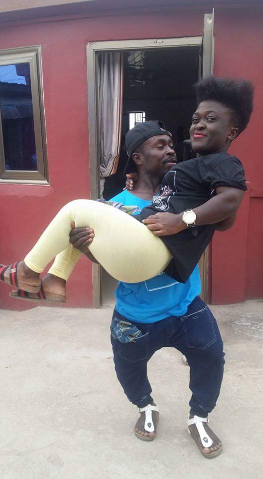 Ghanaian Lady Born As A Dwarf Shows Off Her Boyfriend (2)