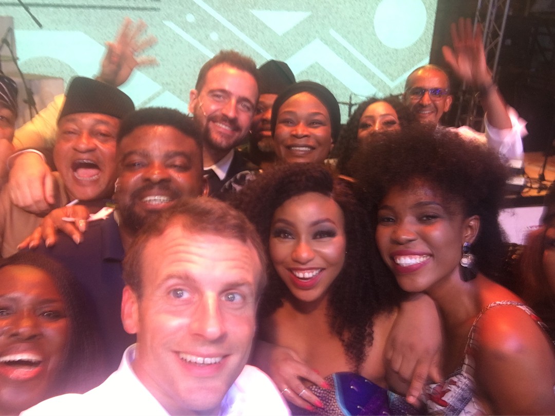 Rita Dominic Pictured With French President Emmanuel Macron