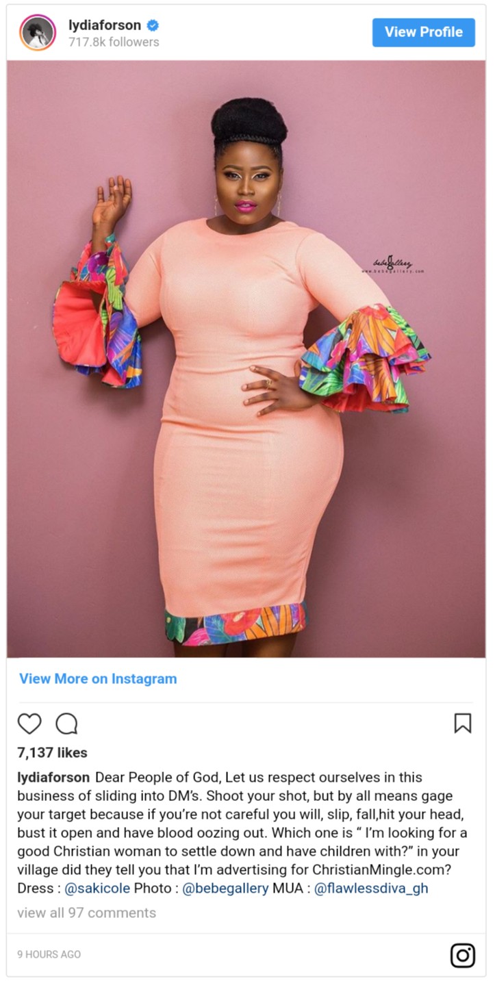 Lydia Forson Calls Out Man Who Slid Into Her DM In Search Of Good Christian Woman (2)