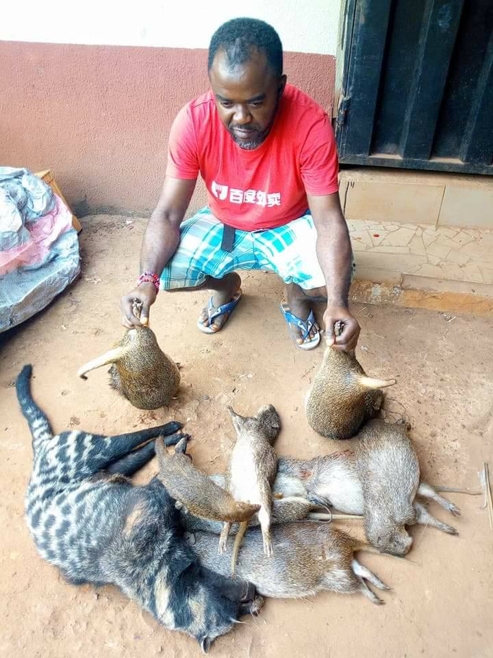 Nigerian Hunter Currently Trending After Catching And Killing Various Animals (2)