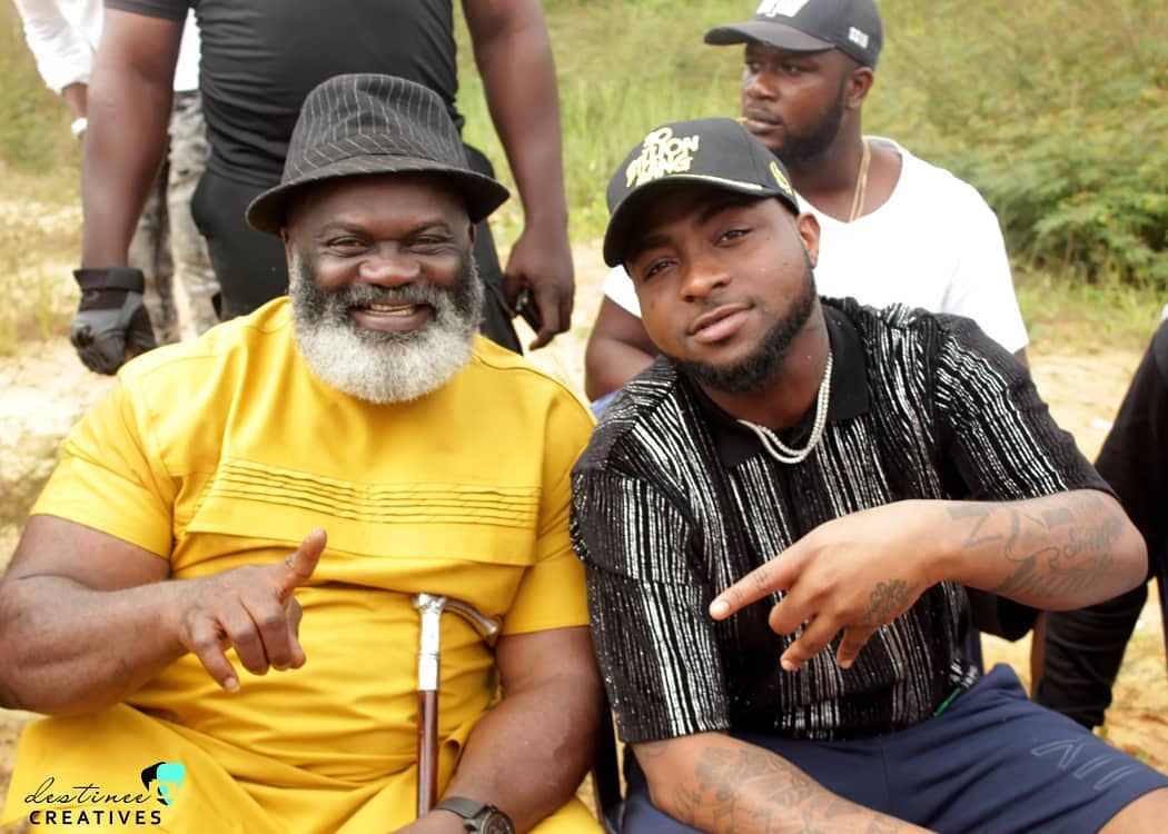 Harry B Anyanwu And Davido Pictured On Set Of Duncan Mighty's Music Video