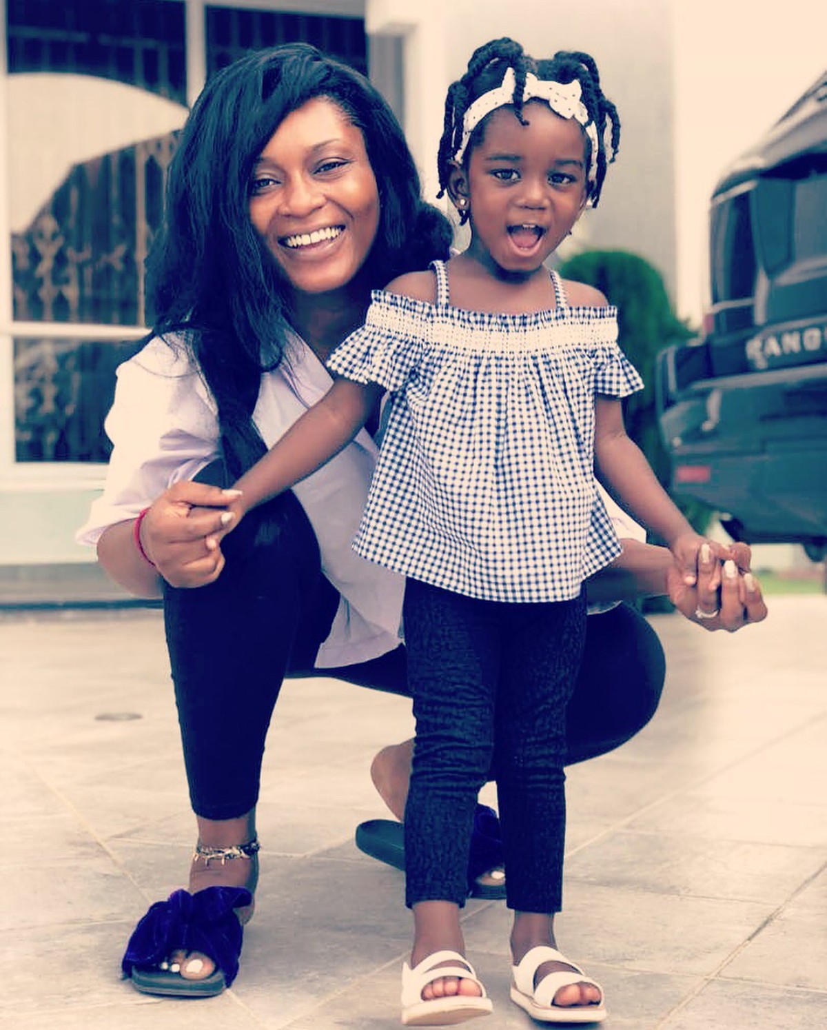 Tracy Sarkcess In Beautiful Snap With Titi (2)