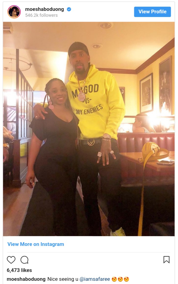 Moesha Boduong Pictured With Safaree Samuels (2)