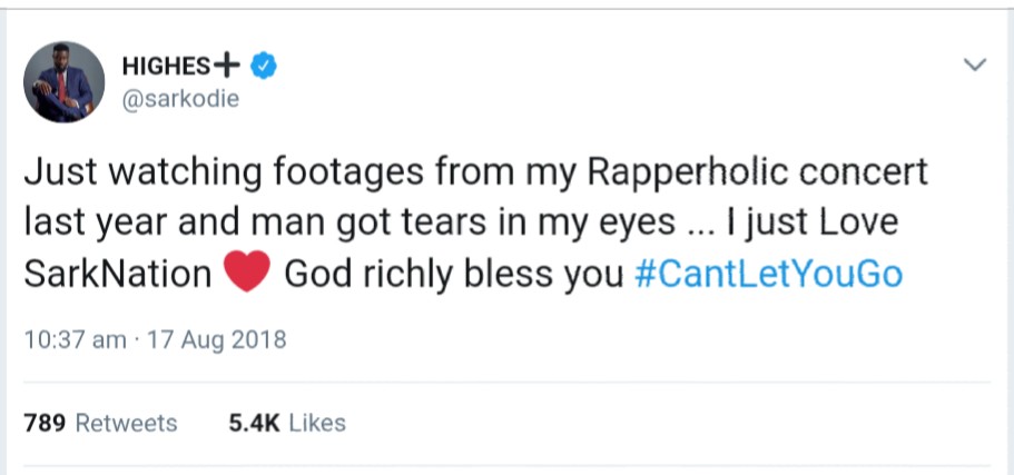 Watching Footages From My Rapperholic Concert Has Moved Me To Tears Sarkodie Says (2)