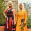 Nicki Minaj And Mother Twinning With Platinum Blonde Wet Hair