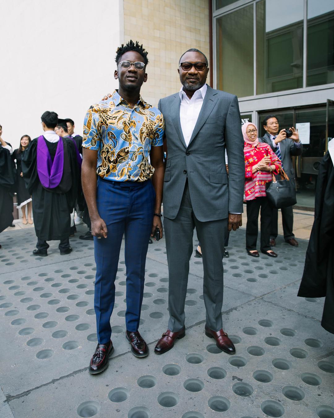 Mr Eazi With Femi Otedola At Temi Graduation Lunch