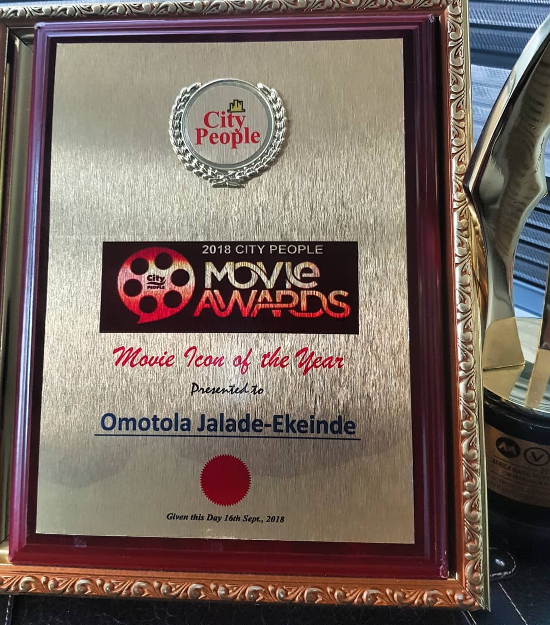 Omotola Jalade City People Movie Icon of the Year Award (3)