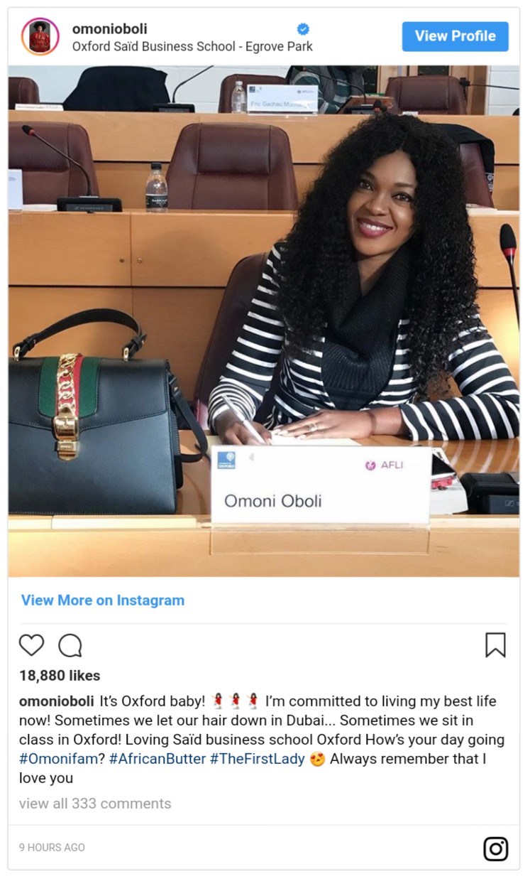 Omoni Oboli Announces She Has Gone Back To School (2)