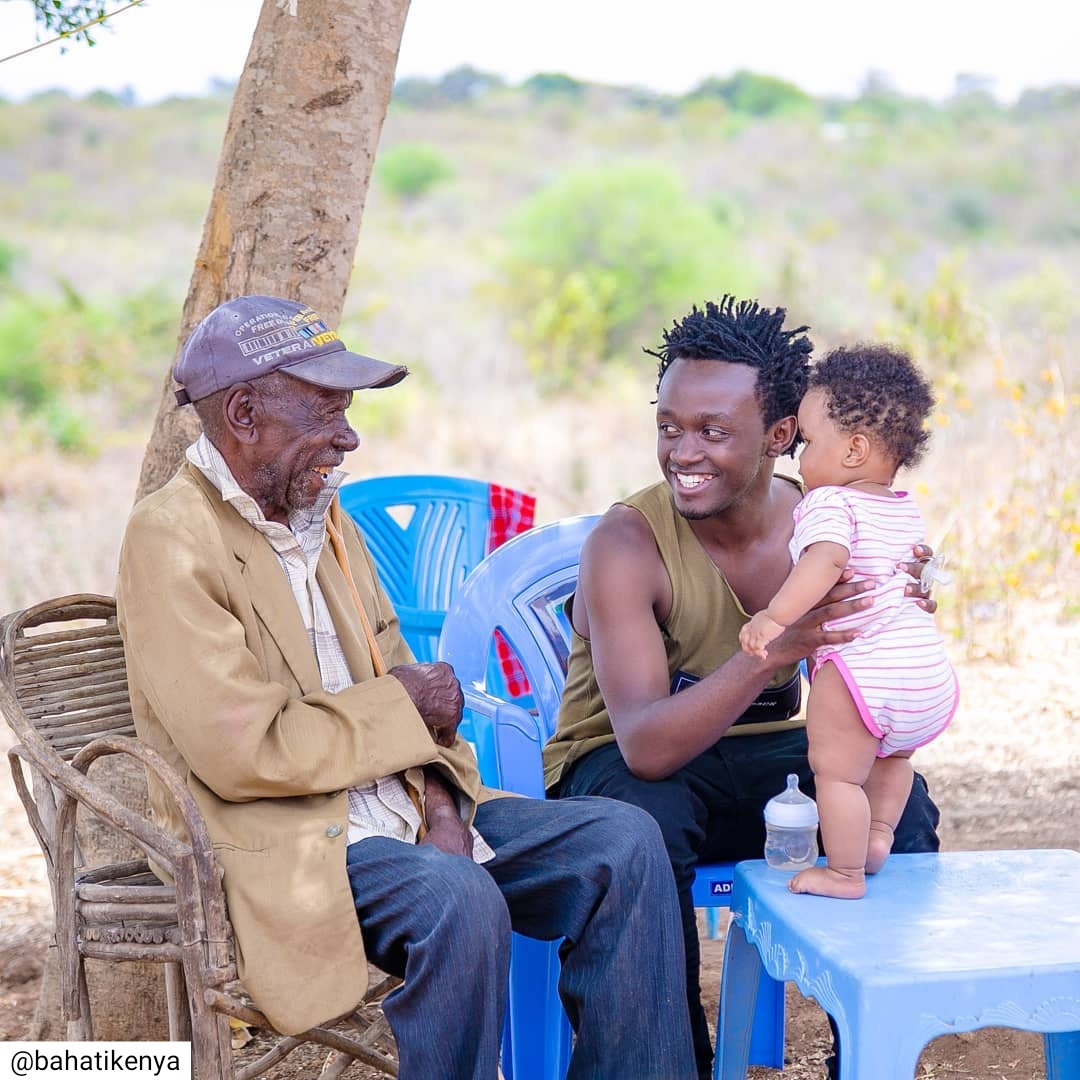 Bahati Shares Photo Of His 101-Year-Old Grandpa (2)