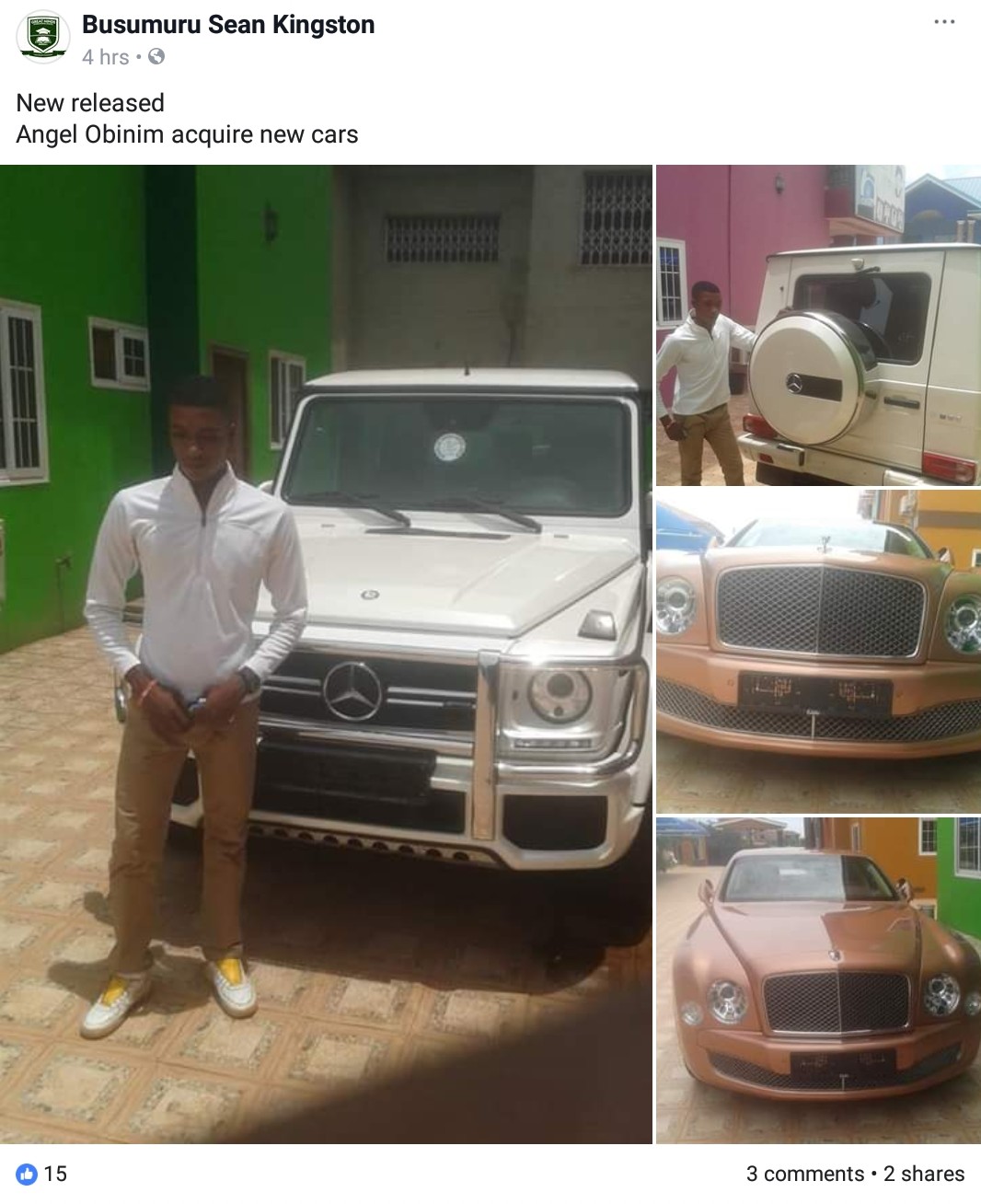 Obinim Buys Brand New Rolls Royce Ghost And G-Wagon (6)