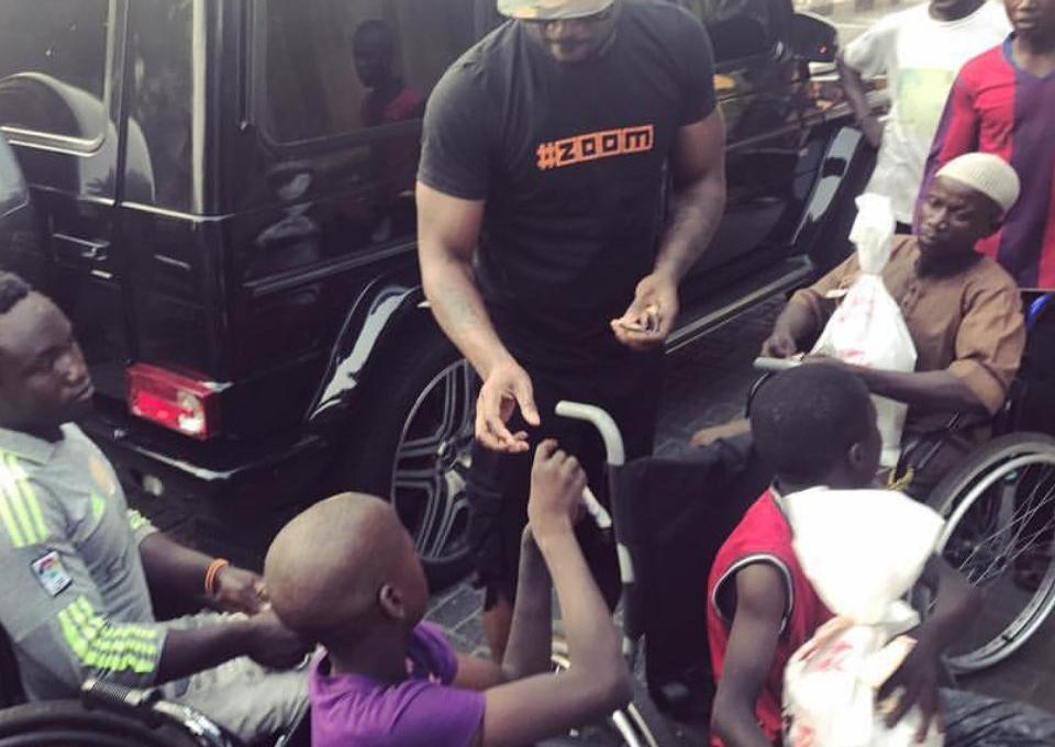 Peter Okoye Hits The Streets With Surprise Package For The Needy