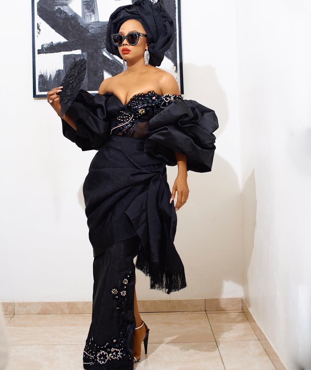 Toke Makinwa’s Outfit To Chief Daddy Movie Premiere (2)