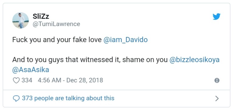 Davido Reportedly Slapped Kizz Daniel's Manager Tumi Lawrence (2)