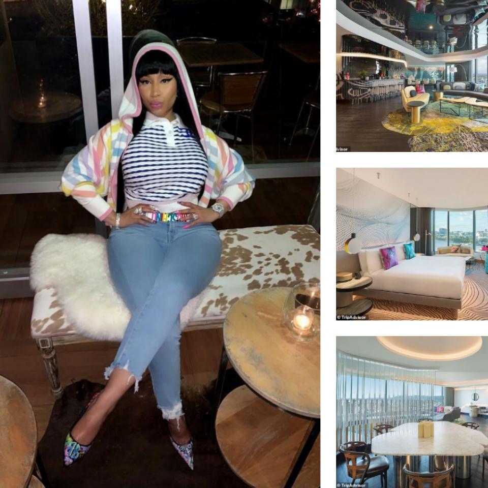 See Inside Nicki Minajs 4500 A Night Extreme Wow Suite At The W Hotel Brisbane Photos 