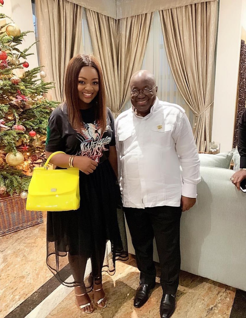 Jackie Appiah Poses With Akufo-Addo New Year