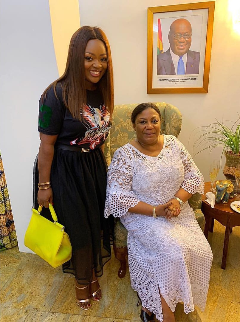 Jackie Appiah Poses With First Lady of Ghana Rebecca