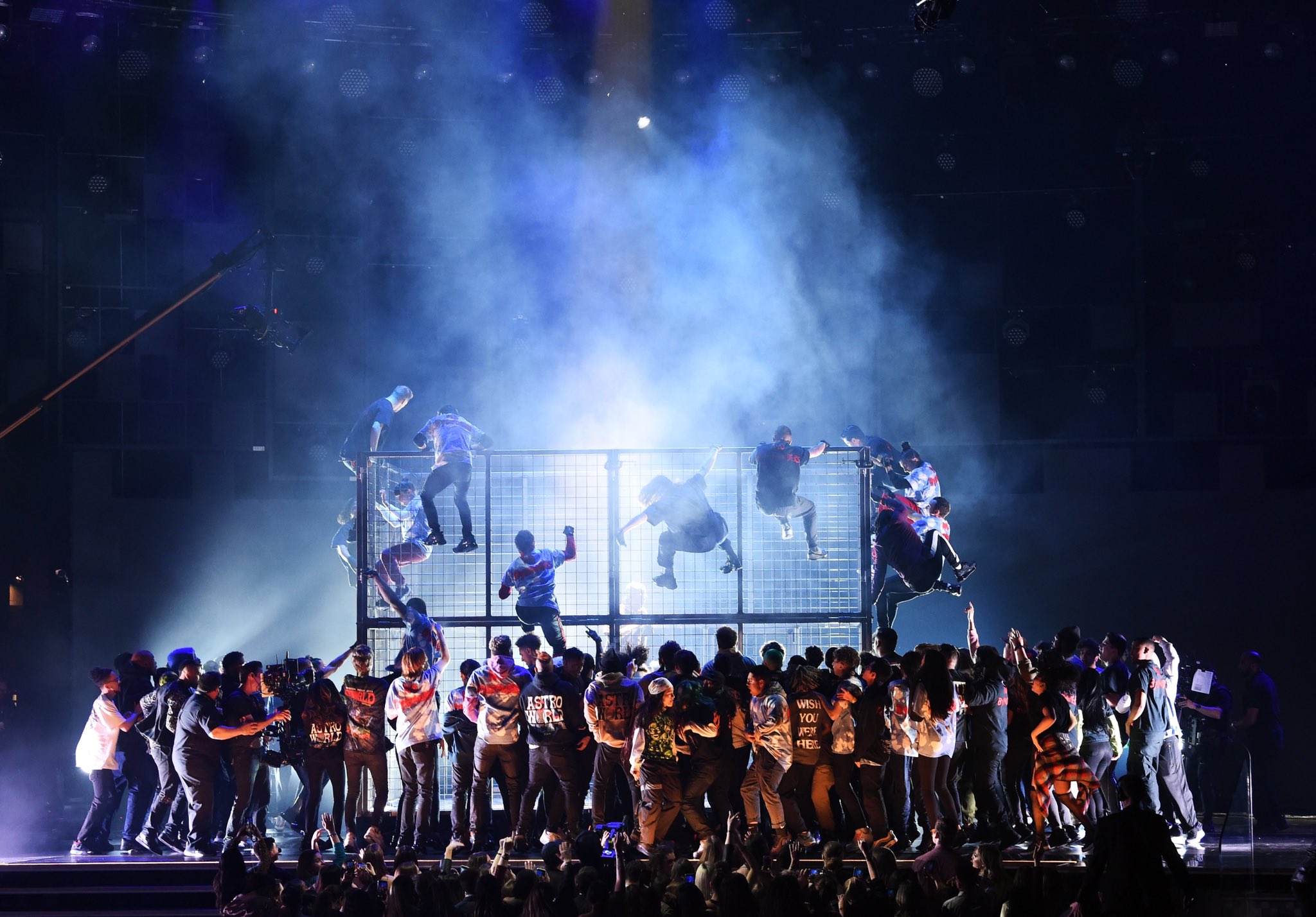 Travis Scott Dives In 'Astroworld' Medley Performance 2019 Grammy Awards