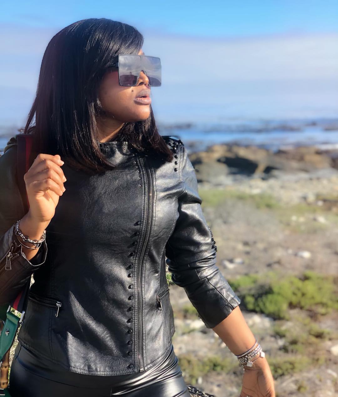 Mercy Aigbe Visits Robben Island