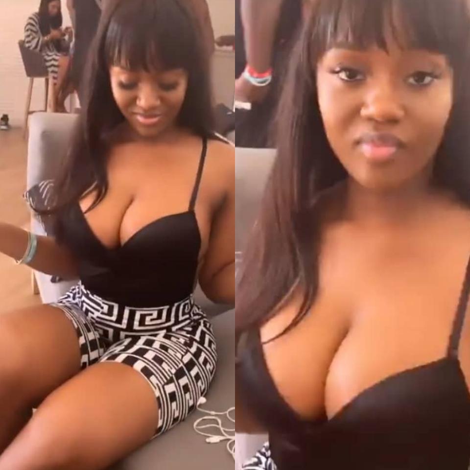 Chioma Flaunts Her Chest In The Bahamas