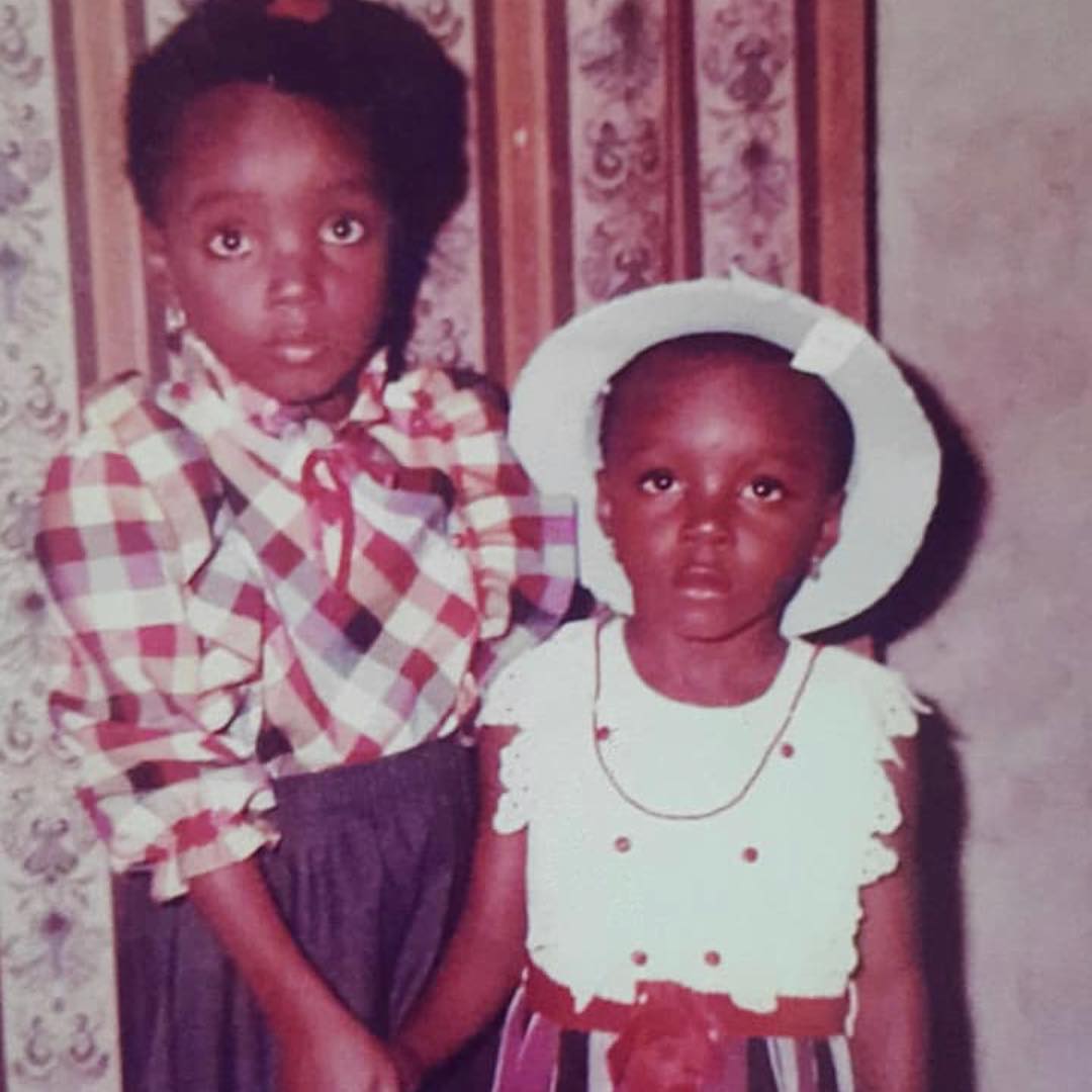 Chioma Akpotha Childhood Throwback To Celebrate Sister's Birthday (2)