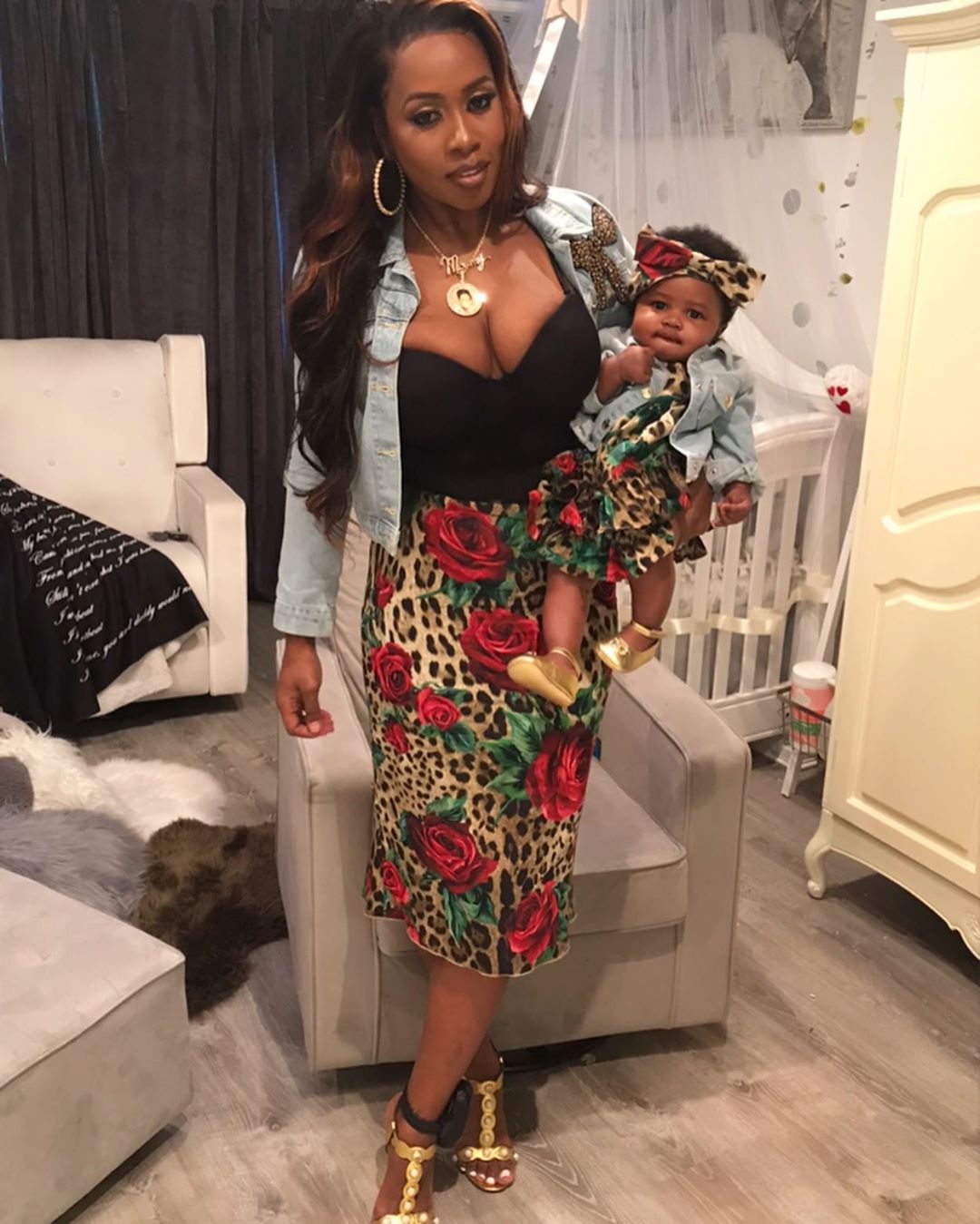 Remy Ma And Daughter MacKenzie Matching Outfits (4)