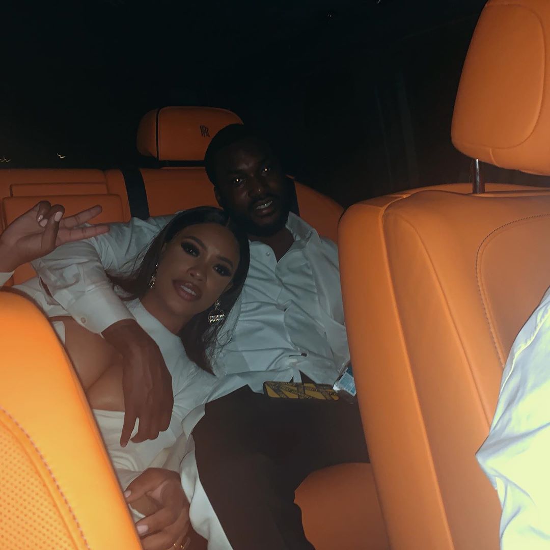 Meek Mill With Girlfriend Milan Di Rouge