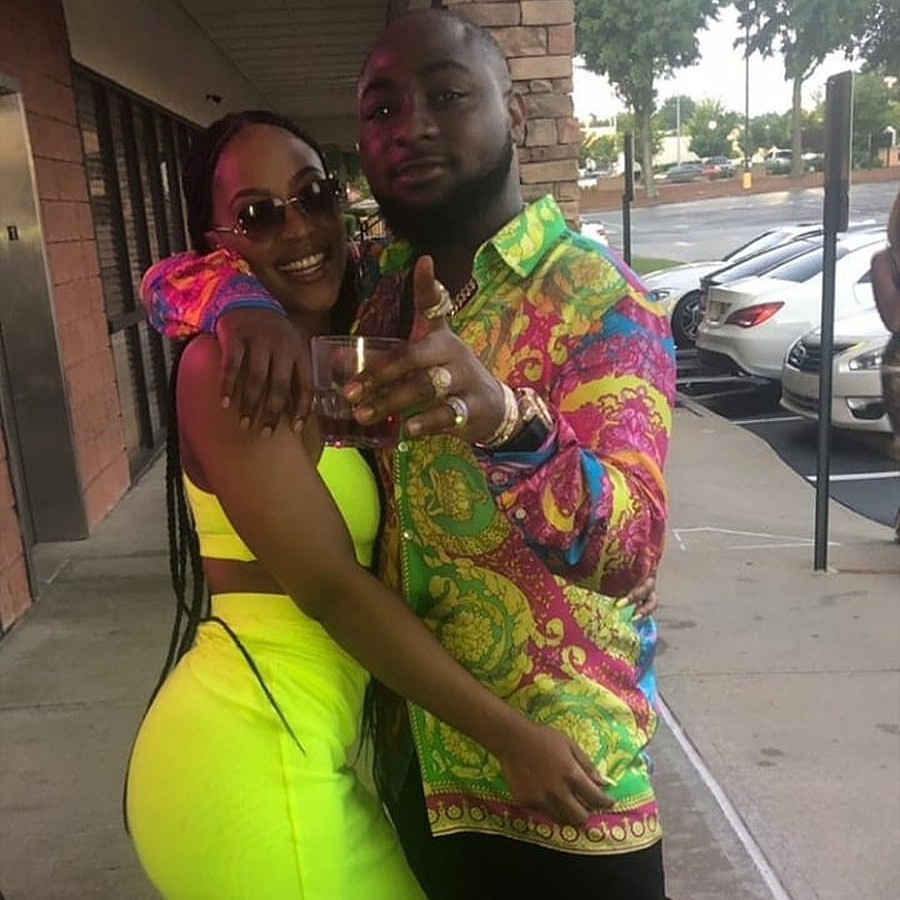 Photo Of Davido And Second Baby Mama Amanda Embracing Causes Stir Online