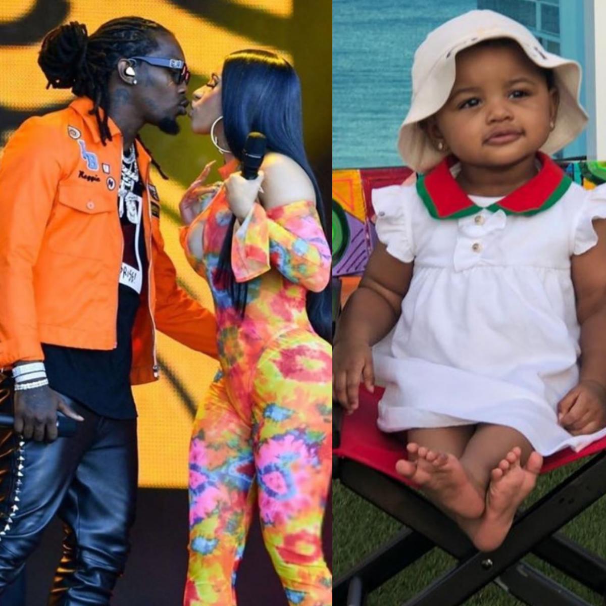 Offset Styling Daughter Kulture’s Hair