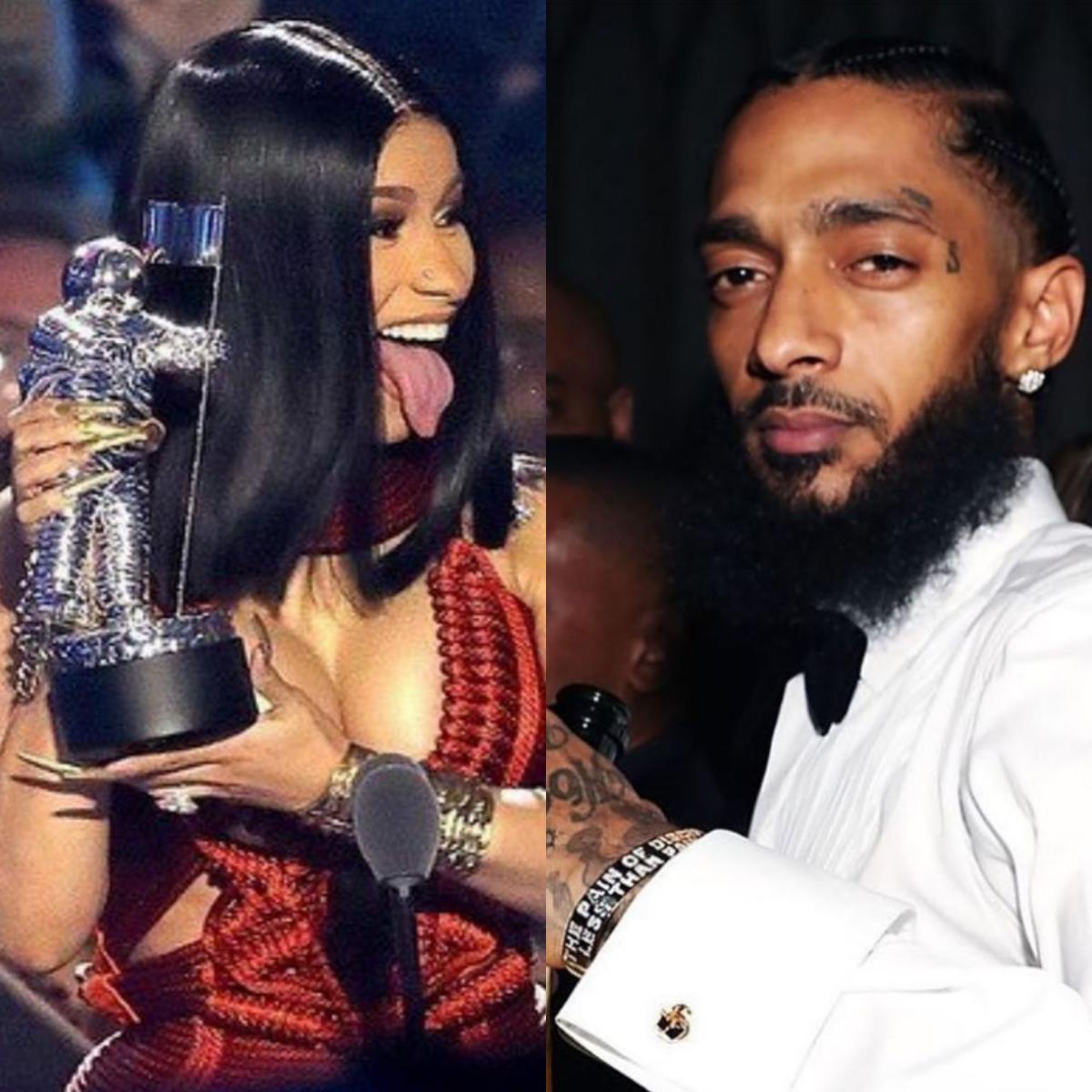 What Nipsey Hussle Told Cardi B After Her Grammy Win