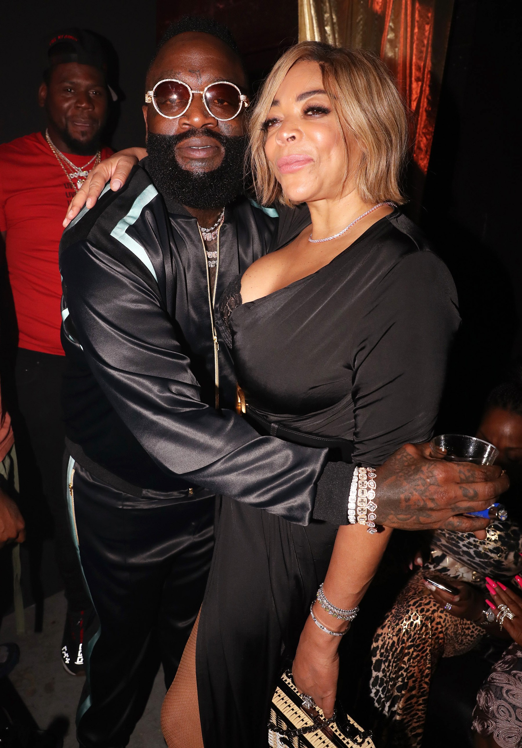 Wendy Williams Kisses Meek Mill Rick Ross Album Release Party (4)