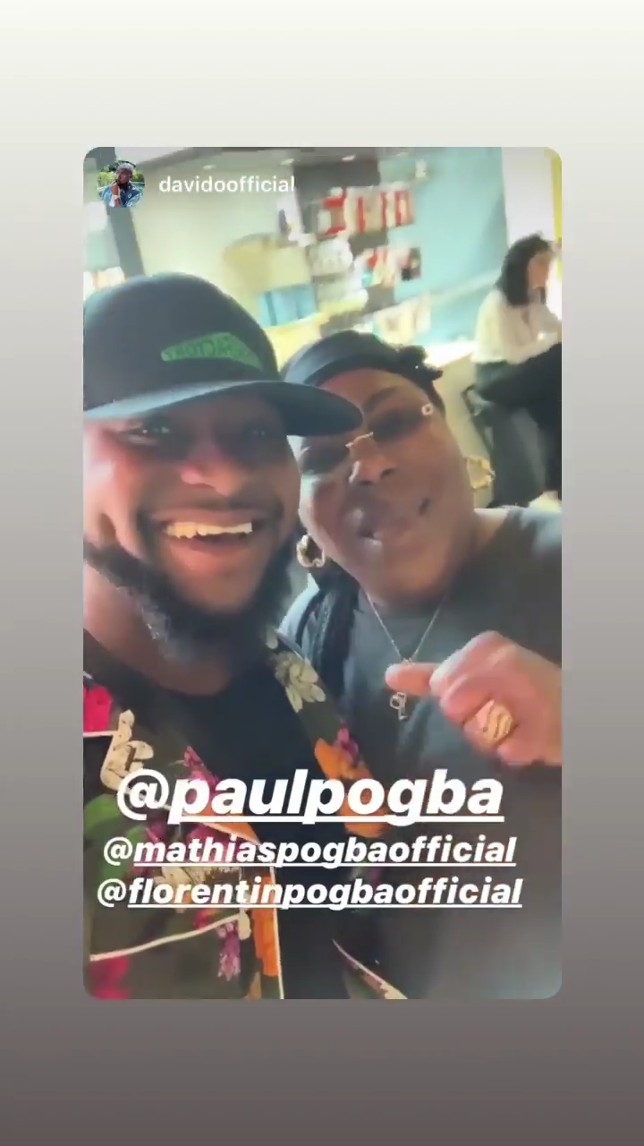 Davido Bumps Into Paul Pogba’s Mum (2)