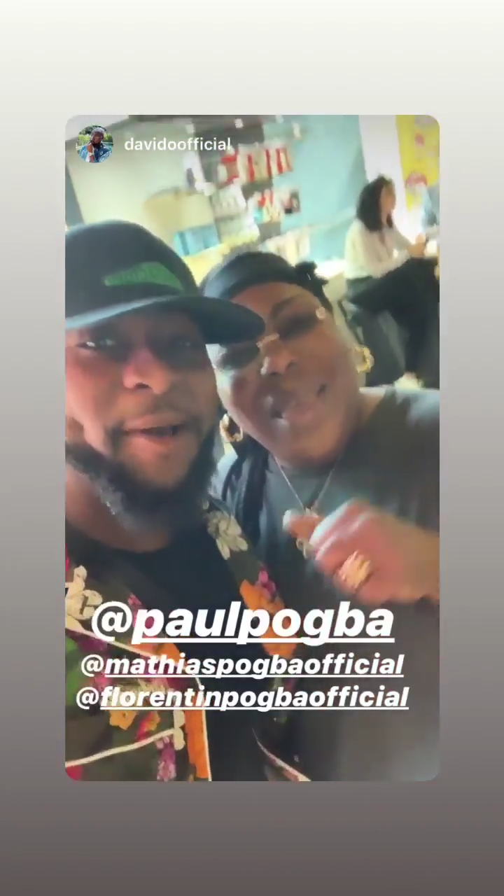 Davido Bumps Into Paul Pogba’s Mum (3)